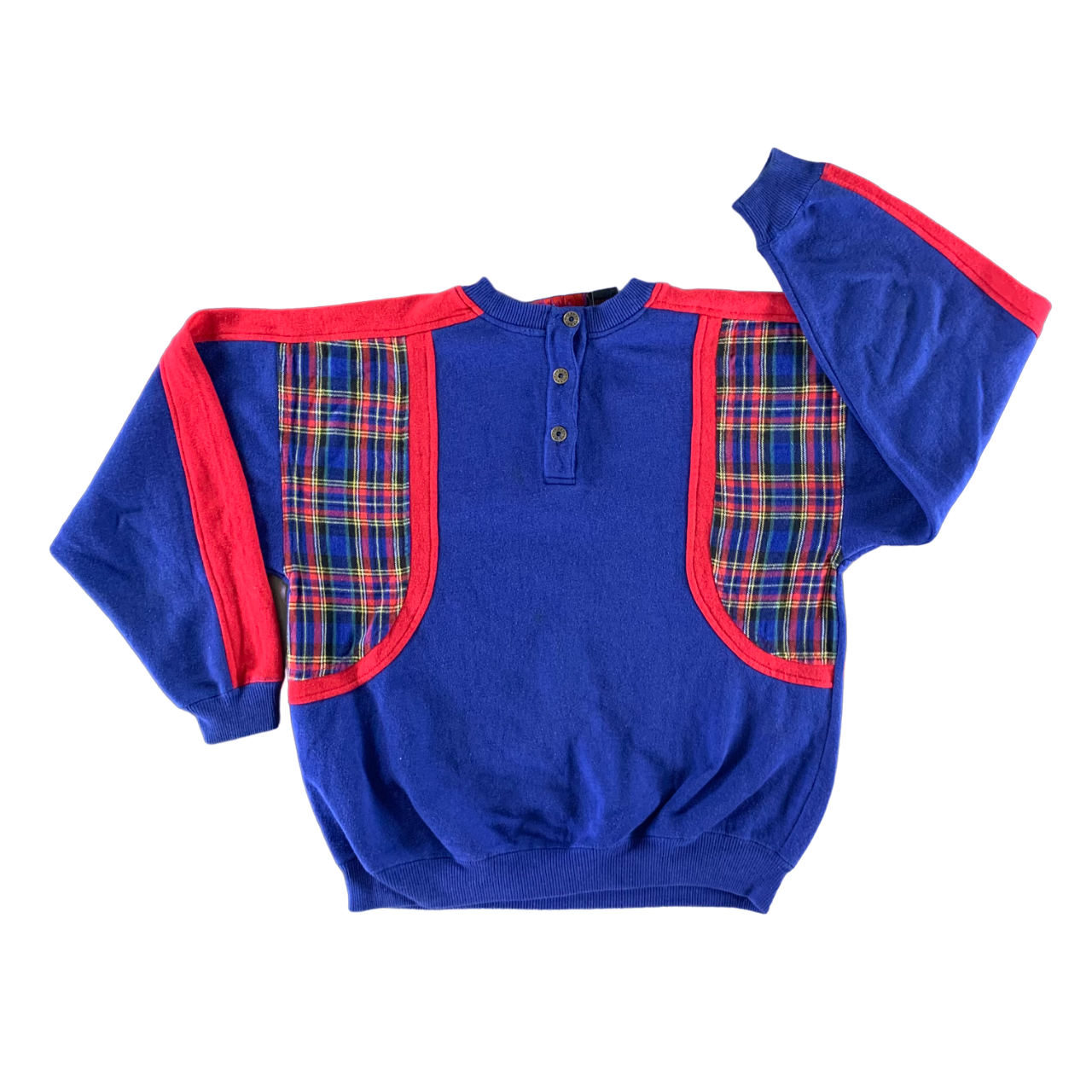 Vintage 1990s Plaid Sweatshirt size Medium