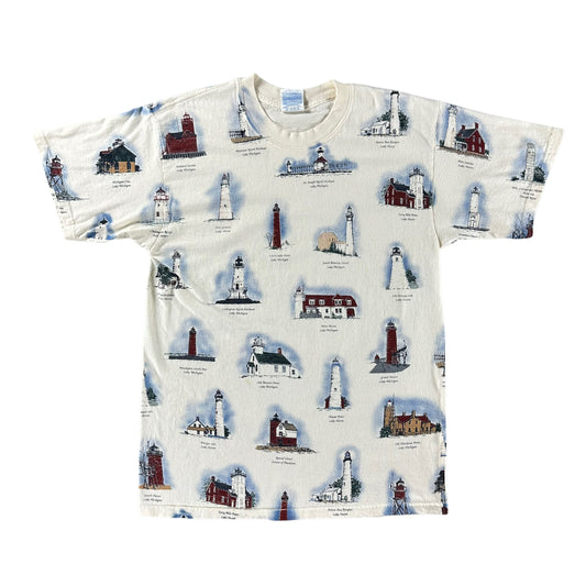 Vintage 1990s Lighthouse T-shirt size Large