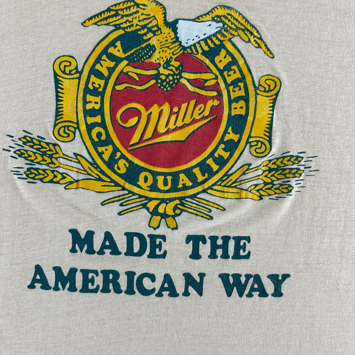 Vintage 1980s Miller T-shirt size Large