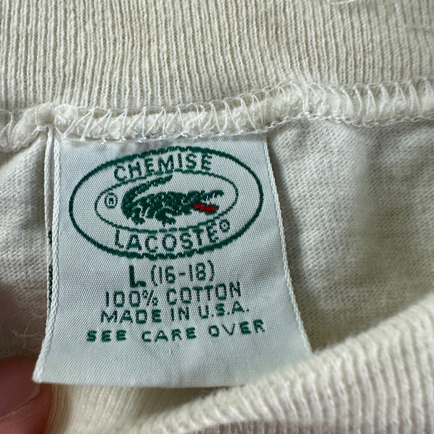 Vintage 1990s Lacoste T-shirt size Large