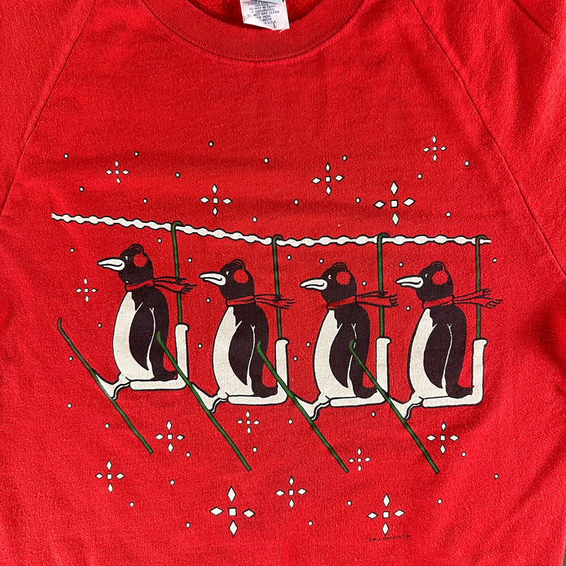 Vintage 1980s Penguin Sweatshirt size Large