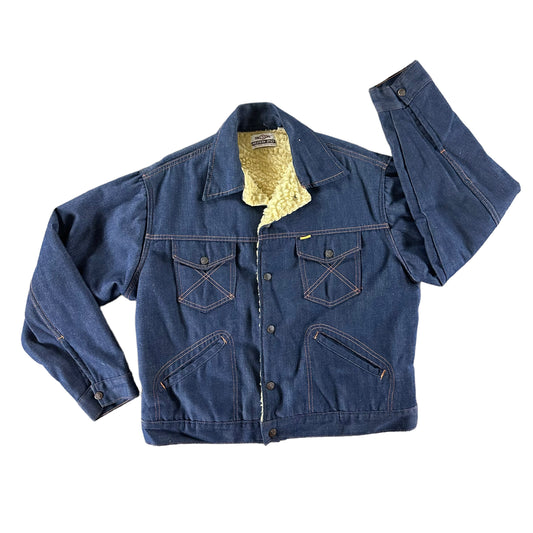 Vintage 1980s Big Yank Denim Lined Jacket size Large