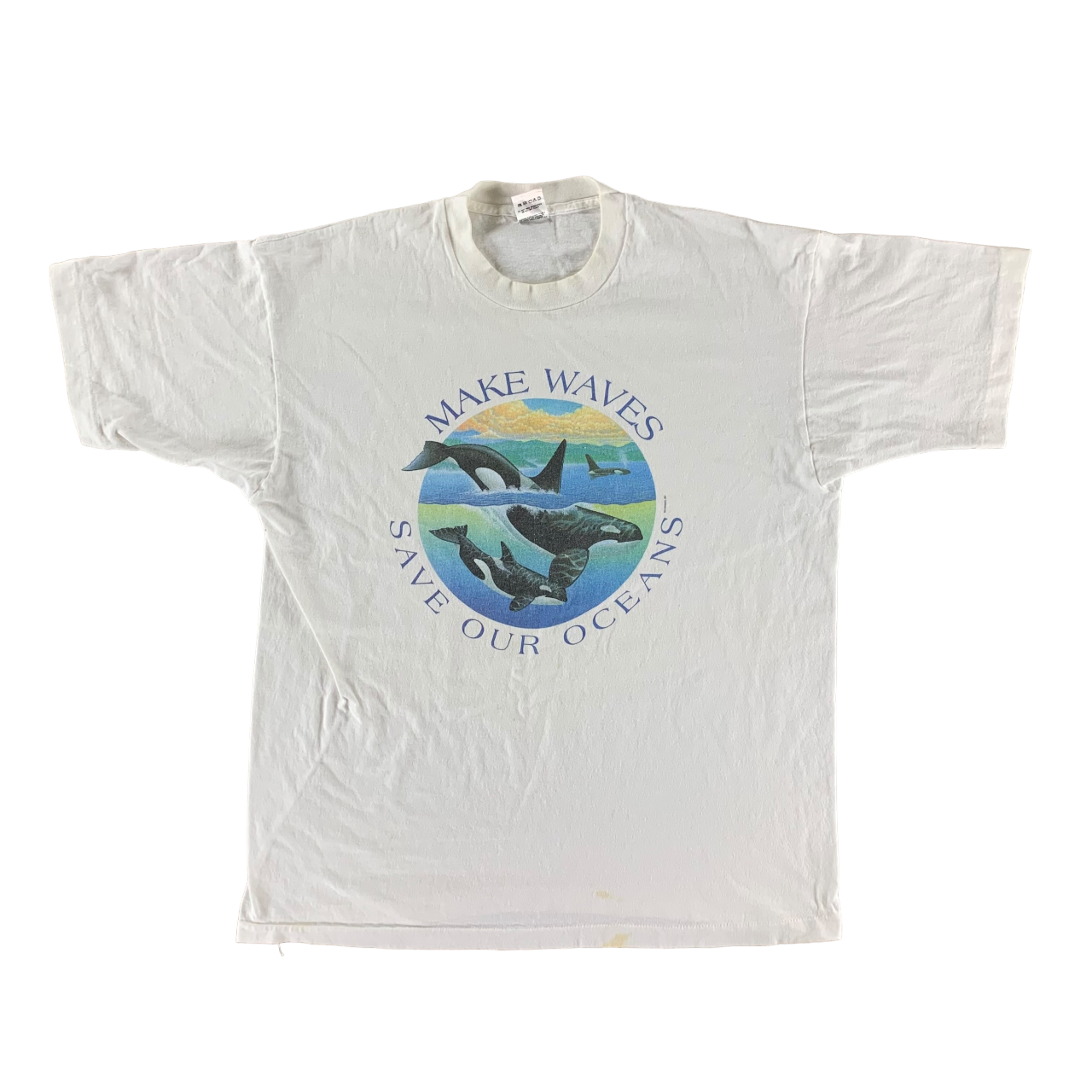 Vintage 1990s Save Our Oceans T-shirt size XL