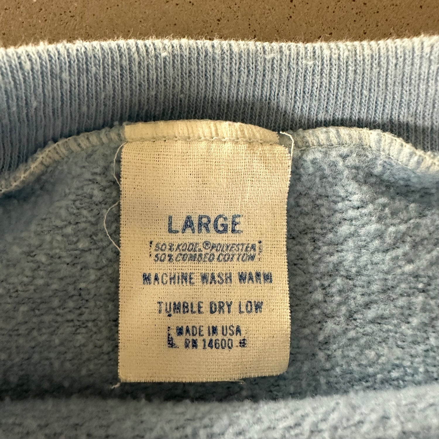 Vintage 1980s Faded Blue Sweatshirt size Large