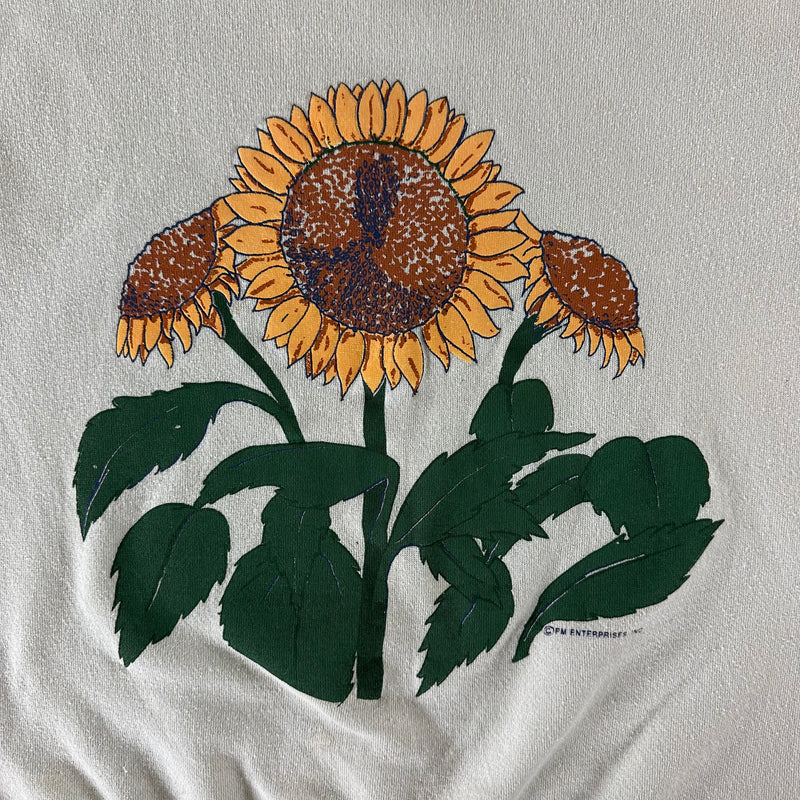 Vintage 1990s Sunflower Sweatshirt size Large