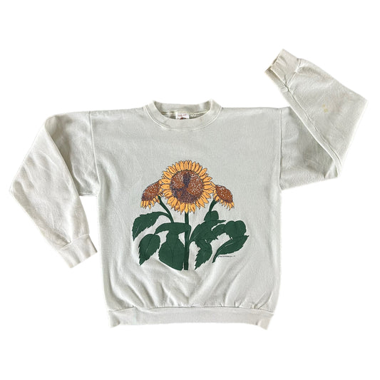 Vintage 1990s Sunflower Sweatshirt size Large
