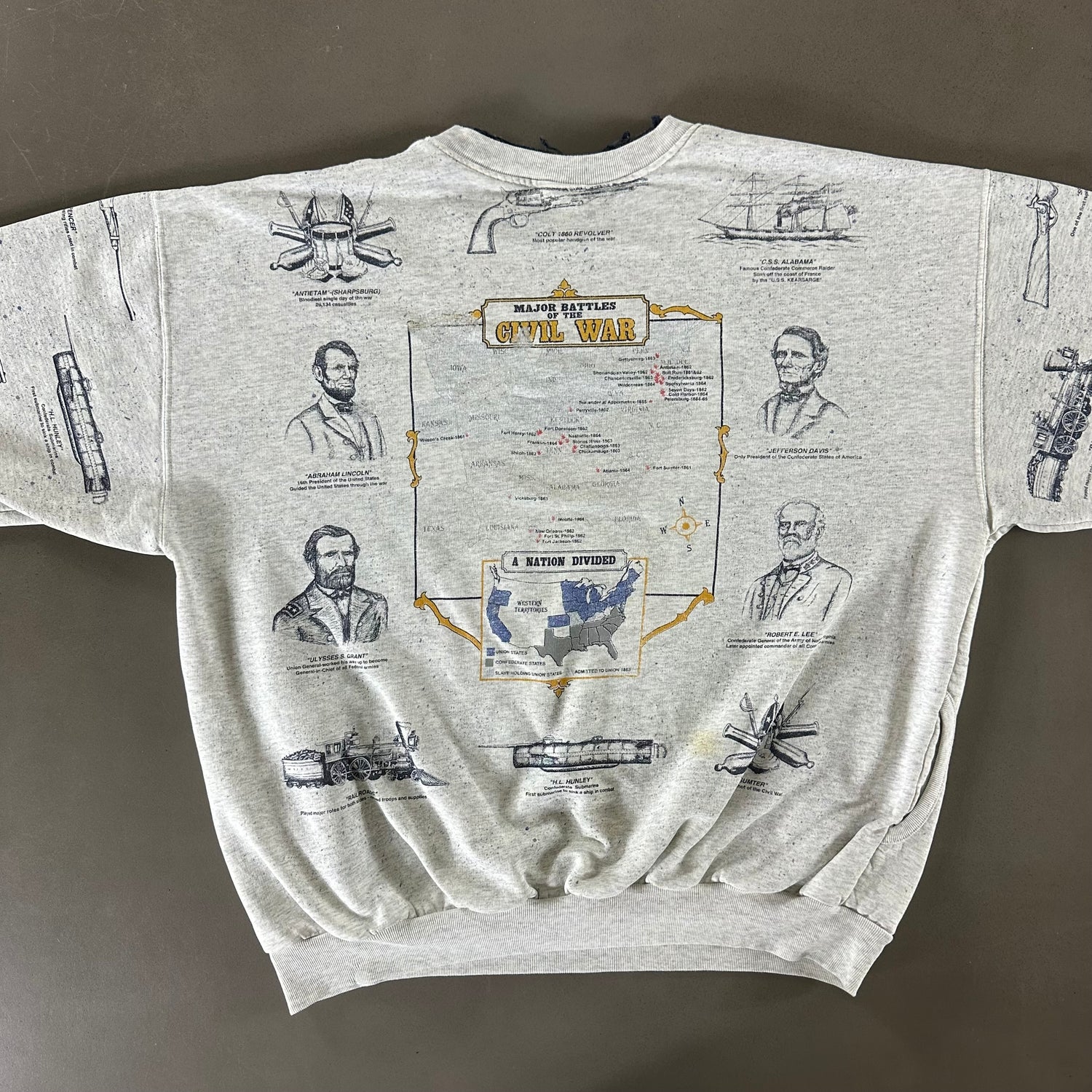 Vintage 1990s Civil War Sweatshirt size XL