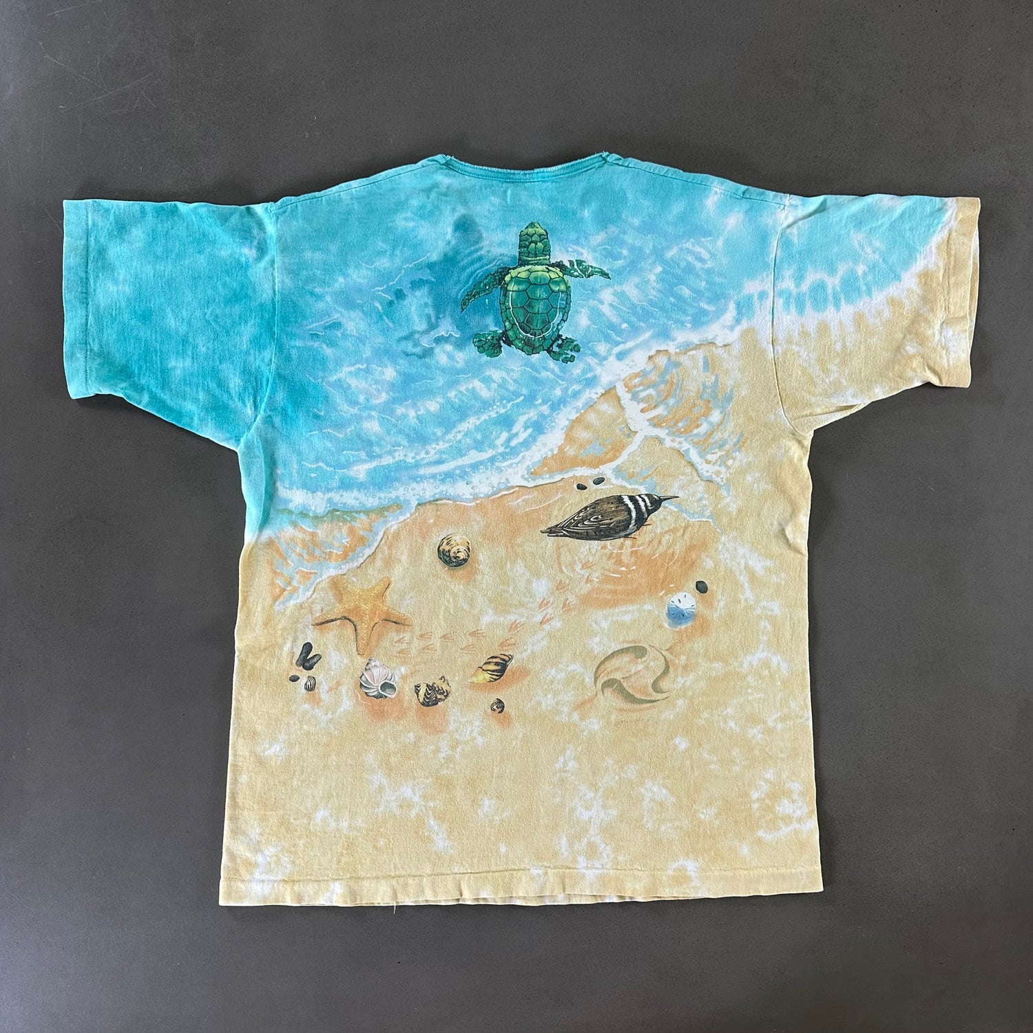 Vintage 1996 Liquid Blue Sea Turtle T-shirt size XL