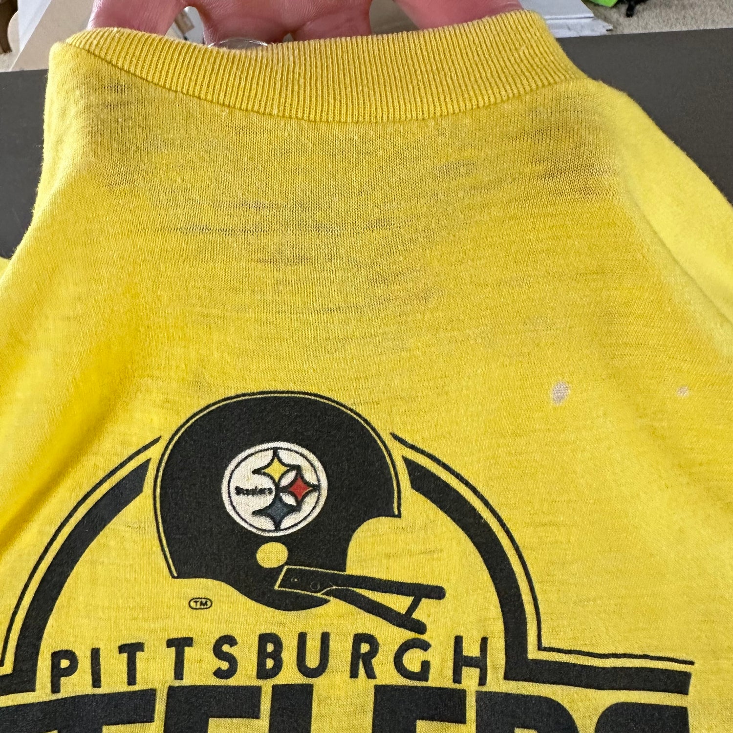 Vintage 1980s Steelers Super Bowls T-shirt size XL