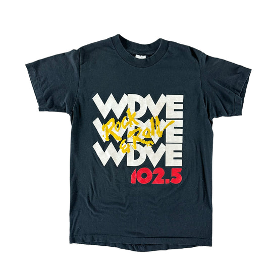 Vintage 1980s Wdve FM Radio T-shirt size Large