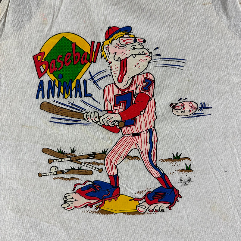 Vintage 1995 Baseball Animal Tank size XL