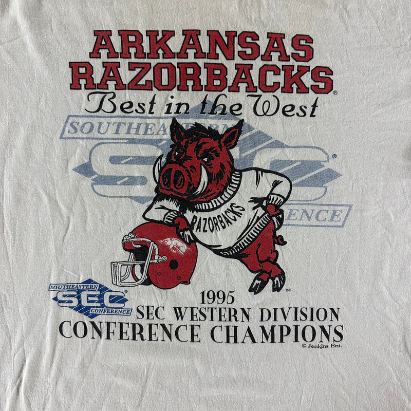 Vintage 1995 University of Arkansas T-shirt size Large