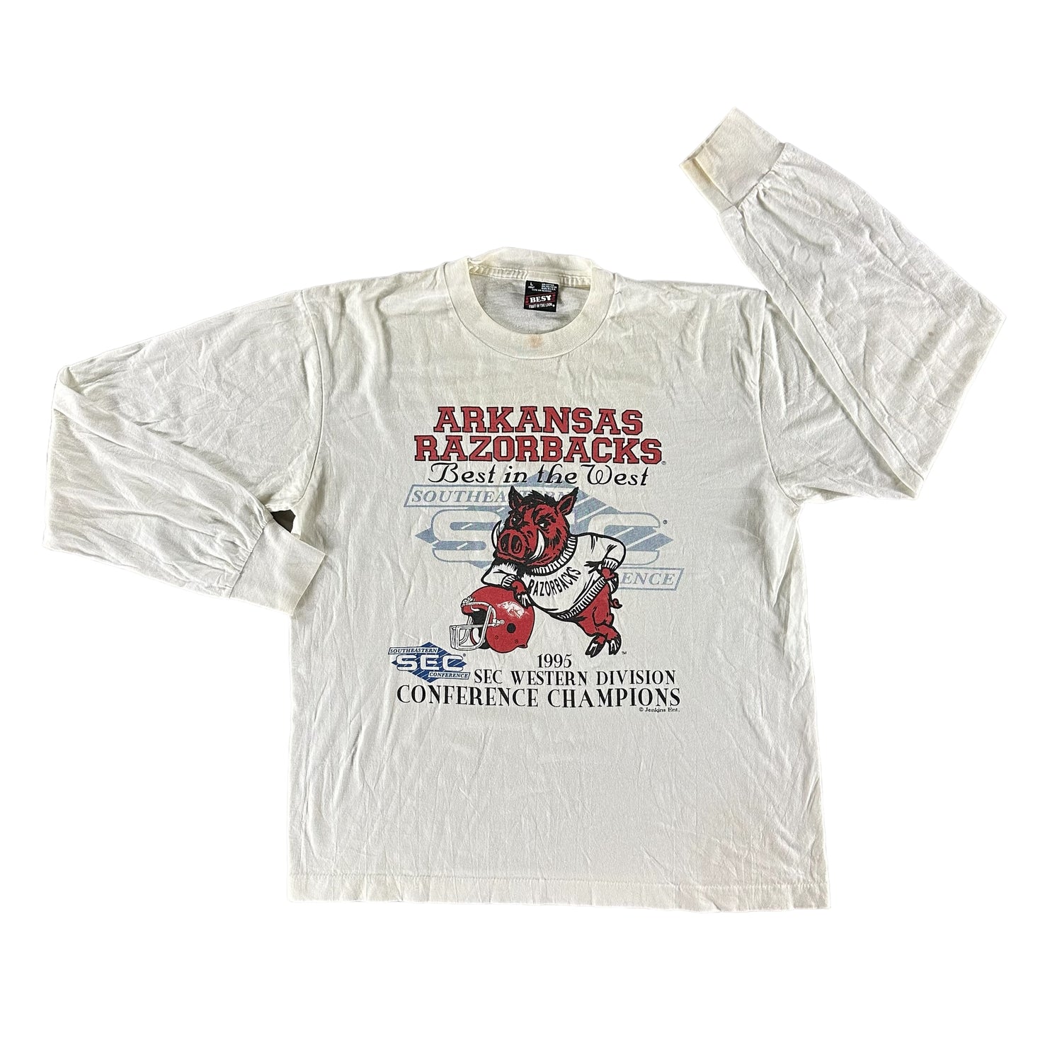 Vintage 1995 University of Arkansas T-shirt size Large
