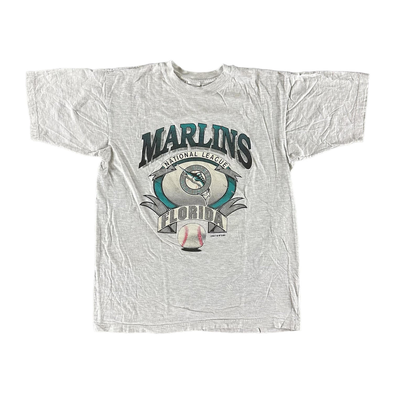 Vintage 1993 Florida Marlins T-shirt size Large