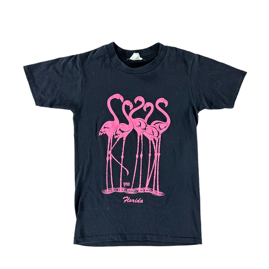 Vintage 1989 Florida Flamingos T-shirt size Small