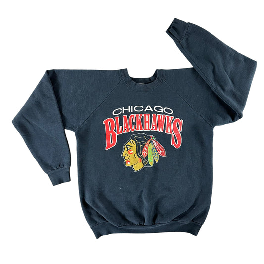 Vintage 1980s Chicago Black Hawks Sweatshirt size XL