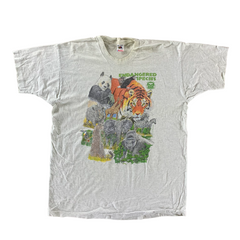 Vintage 1996 Endangered Species T-shirt size XXL