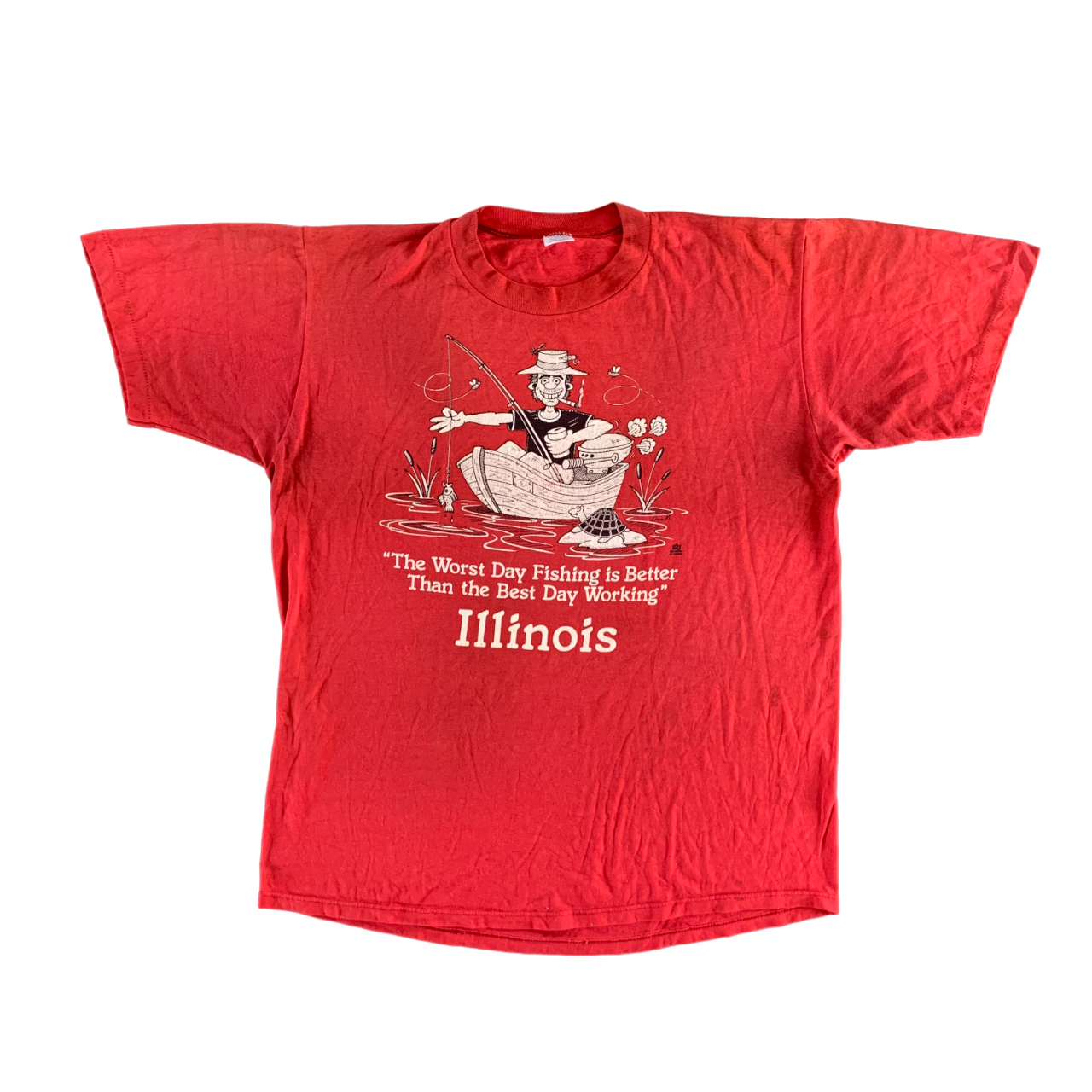 Vintage 1985 Fishing T-shirt size XL