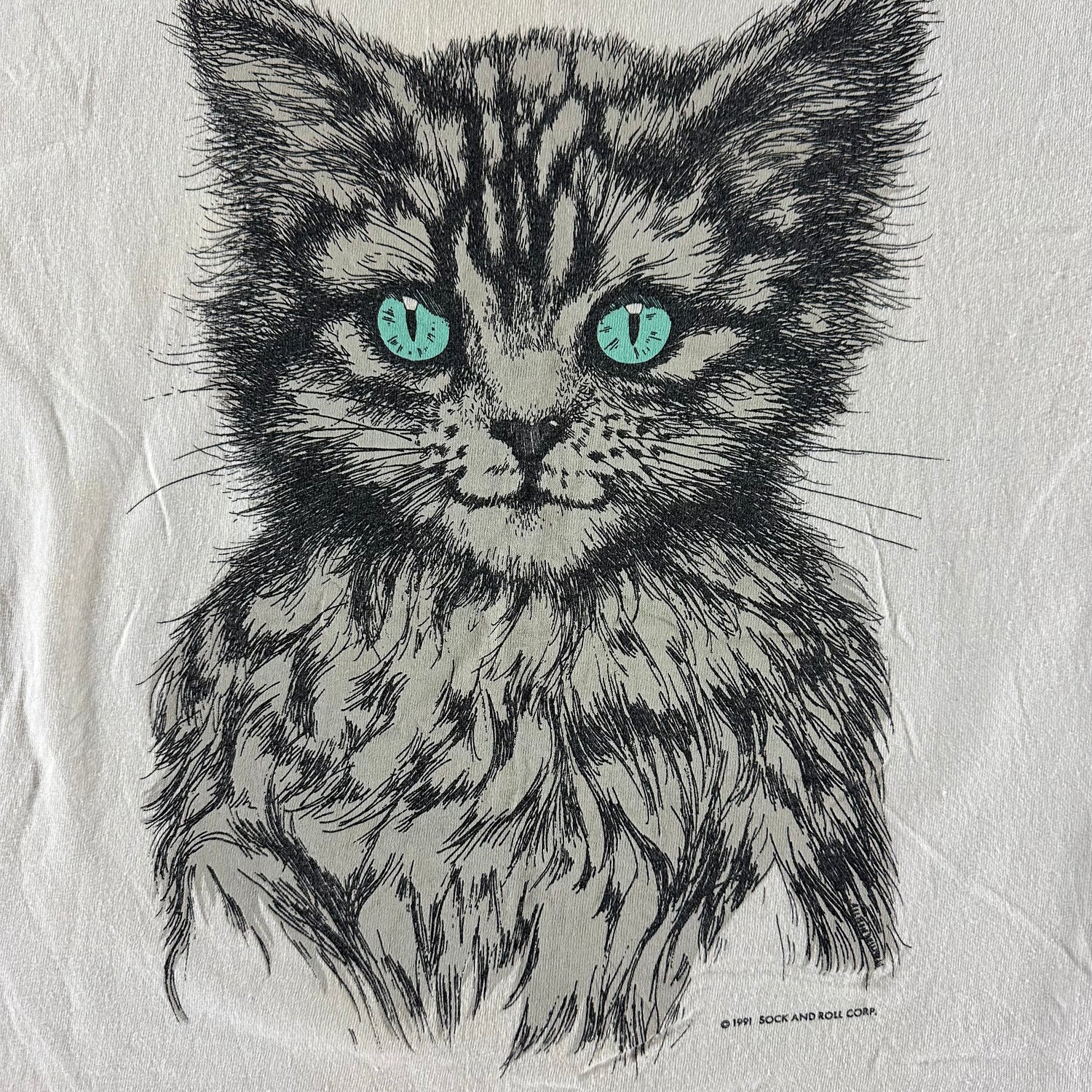 Vintage 1991 Cat T-shirt size Large