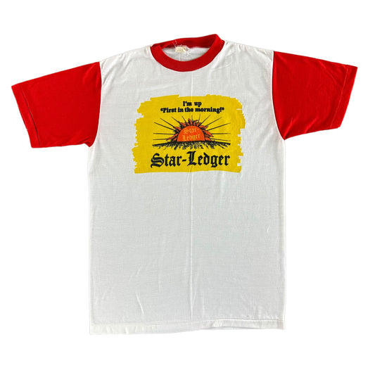 Vintage 1980s Star Ledger T-shirt size Large