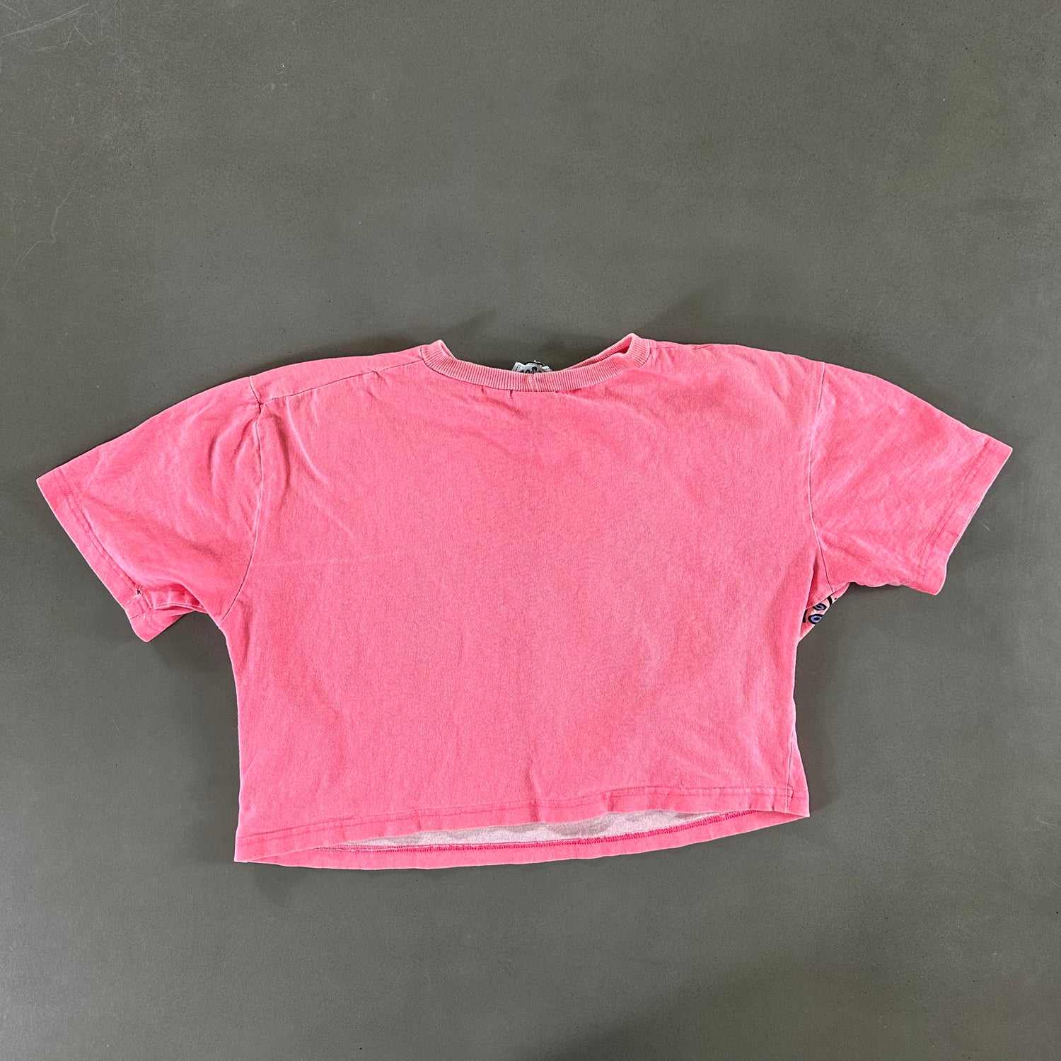Vintage 1990s Neon Cropped T-shirt size Medium