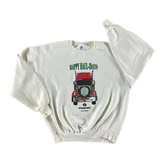 Vintage 1990s Trucker Christmas Sweatshirt size XL