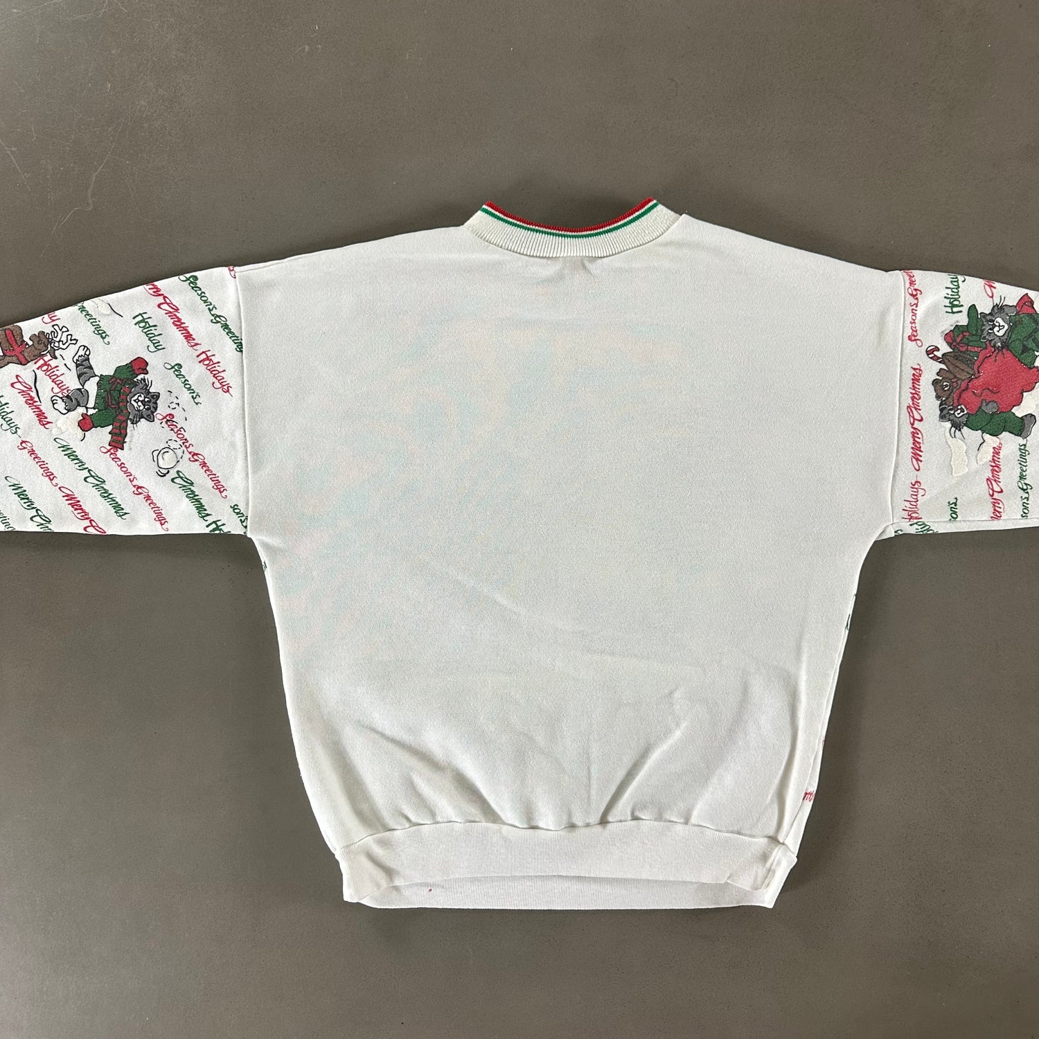 Vintage 1989 All Over Christmas Sweatshirt size Small