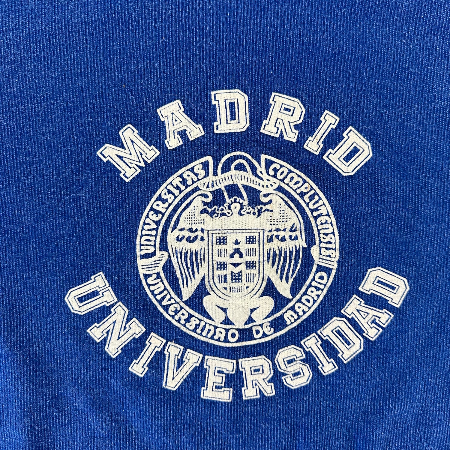 Vintage 1980s Madrid University Sweatshirt size Large