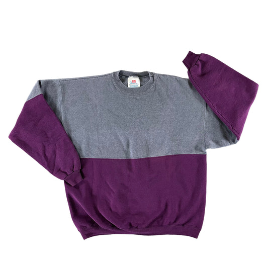 Vintage 1990s Color Block Sweatshirt size XL