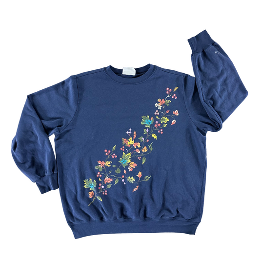 Vintage 1990s Fall Leaves Sweatshirt size XL