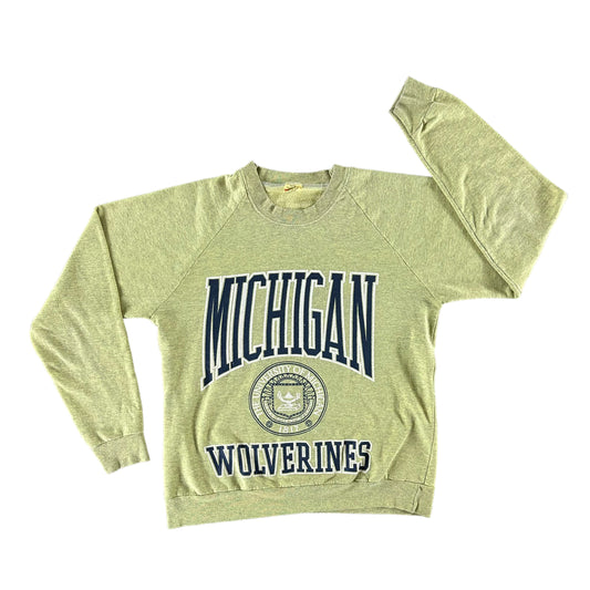 Vintage 1980s University of Michigan Sweatshirt size Large