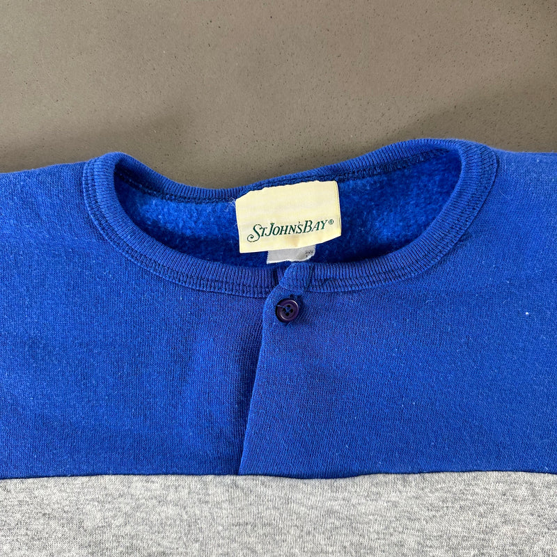 Vintage 1980s Color Block Sweatshirt size Medium