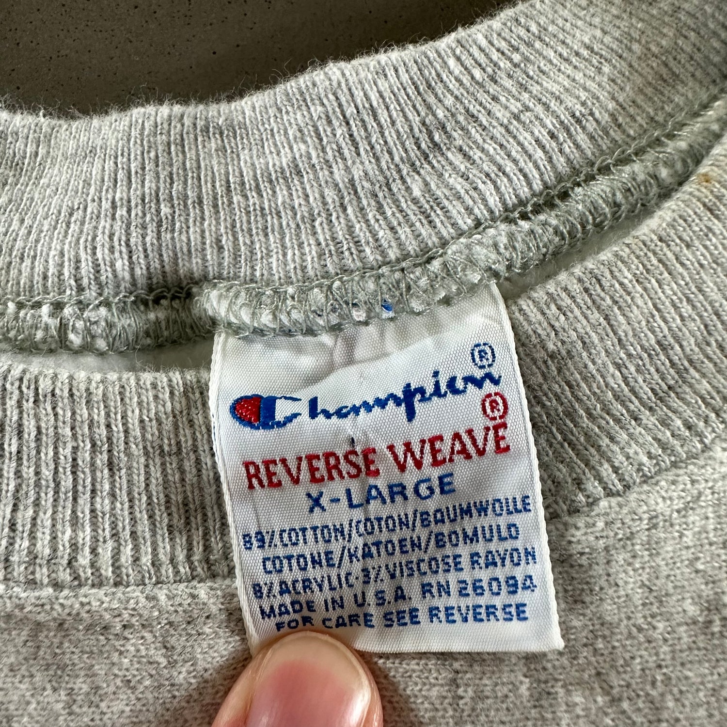 Vintage 1990s Notre Dame University Reverse Weave Sweatshirt size XL