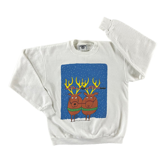 Vintage 1990s Reindeer Sweatshirt size Medium