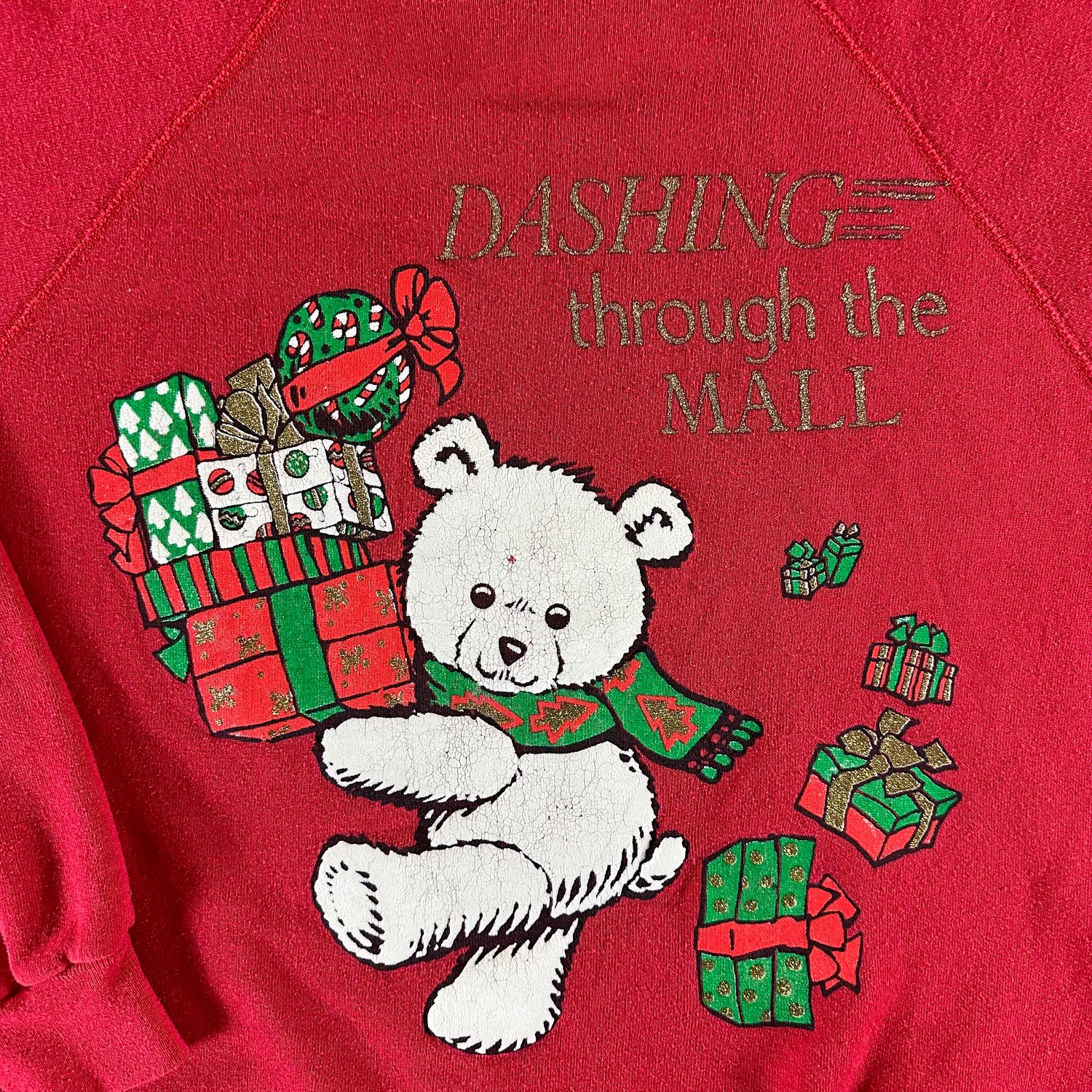 Vintage 1990s Dashing Through the Mall Sweatshirt size Large