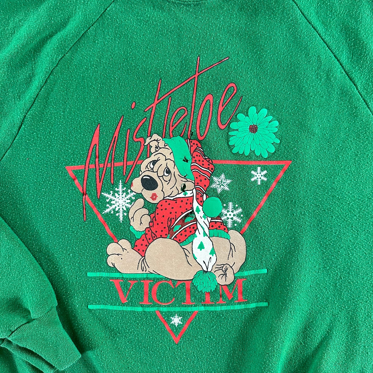 Vintage 1990s Mistletoe Victim Sweatshirt size XL