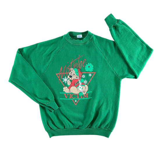 Vintage 1990s Mistletoe Victim Sweatshirt size XL