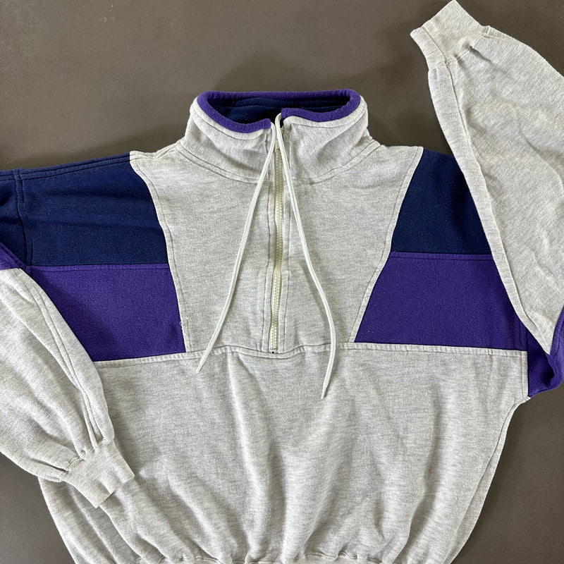 Vintage 1990s Zip Pullover Sweatshirt size XL