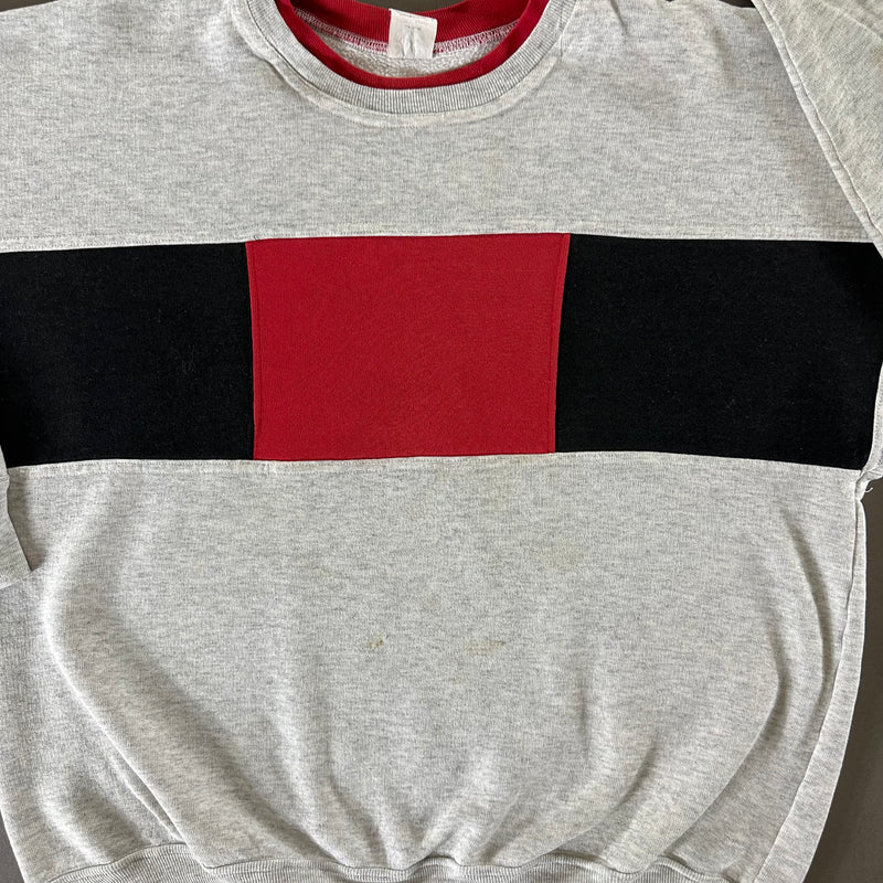 Vintage 1990s Color Block Sweatshirt size Large