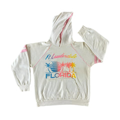 Vintage 1980s Florida Hooded Sweatshirt size Medium