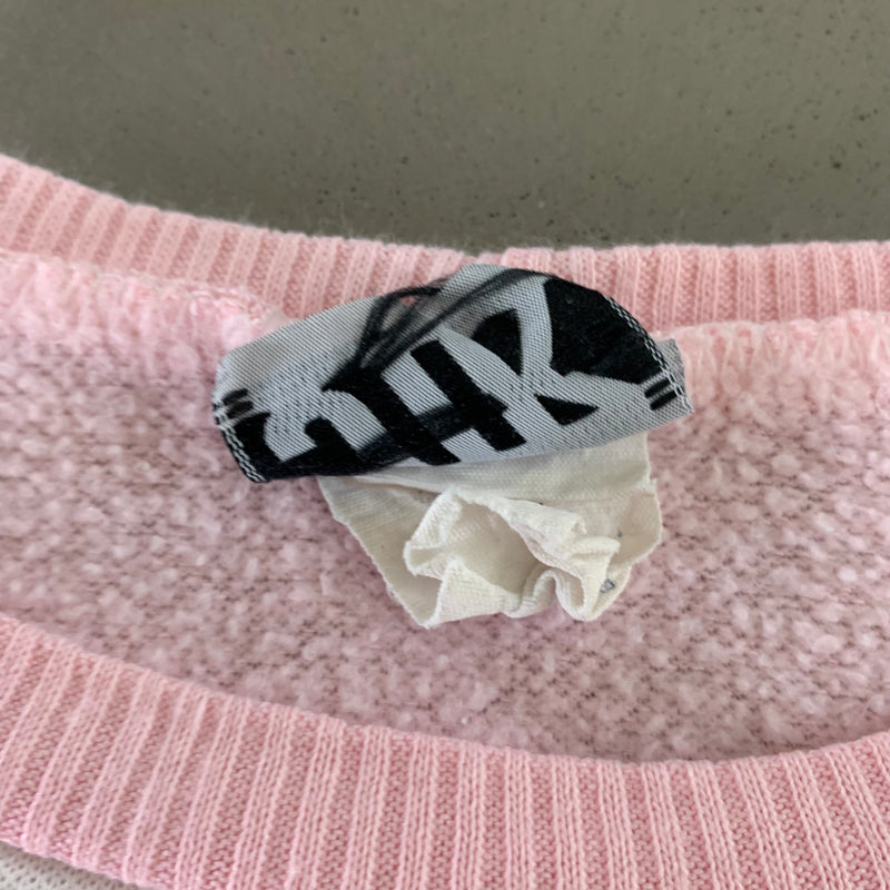 Vintage 1980s Pink Color Block Sweatshirt size Large