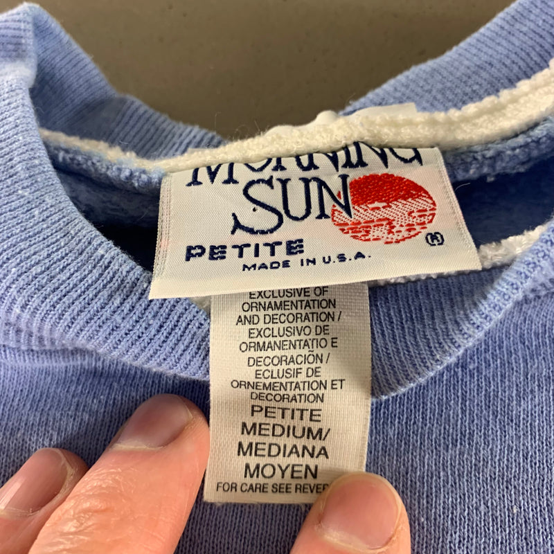 Vintage 1990s Morning Sun Flower Sweatshirt size Medium