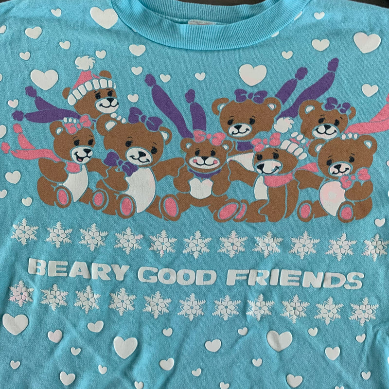 Vintage 1990s Beary Good Friends Sweatshirt size Youth Large