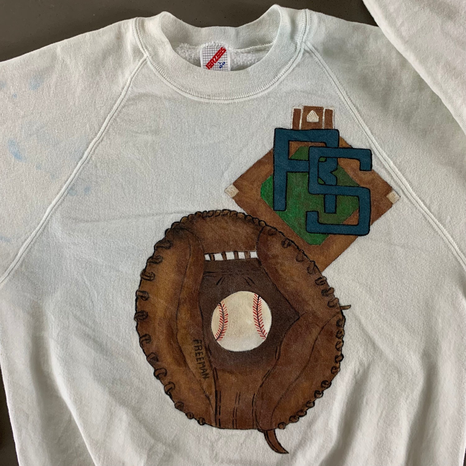 Vintage 1990s Baseball Sweatshirt size Large