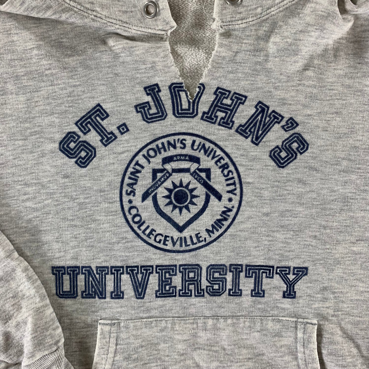 Vintage 1990s St. John's University Hooded Sweatshirt size Large