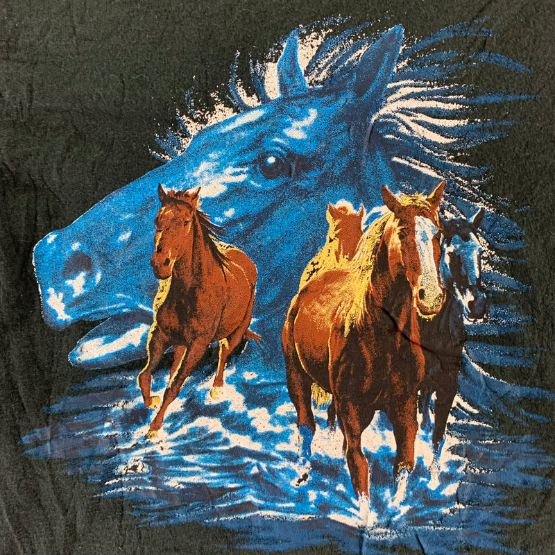 Vintage 1990s Horses T-shirt size Small