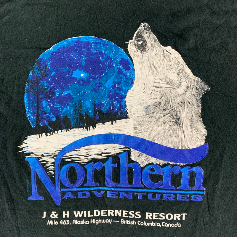 Vintage 1990s Wolf T-shirt size Large