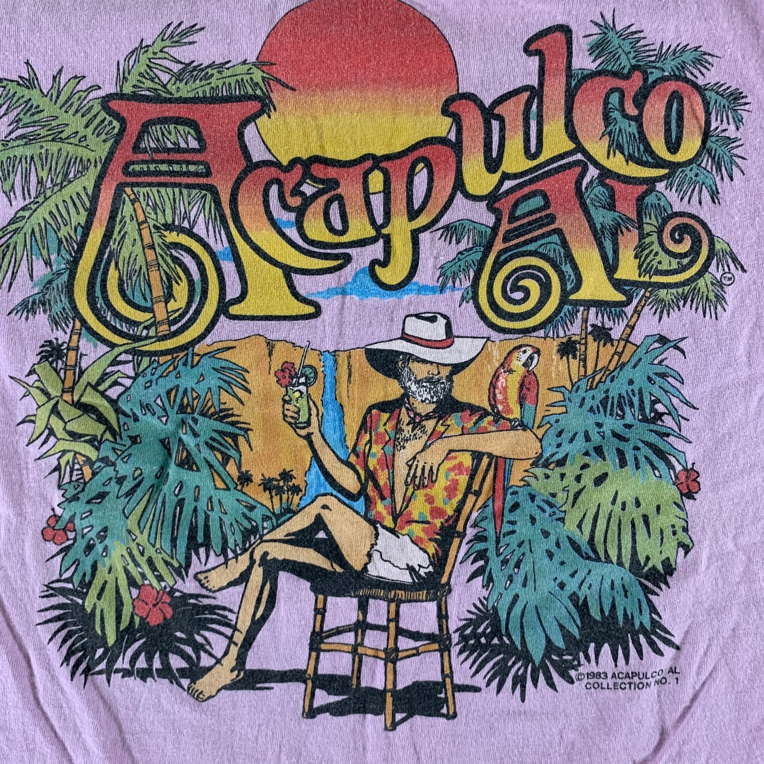 Vintage 1983 Acapulco AL T-shirt size Small