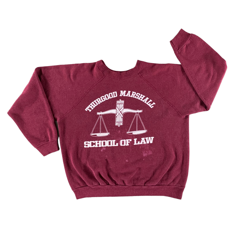 Vintage 1980s Thurgood Marshall School of Law Sweatshirt size Large