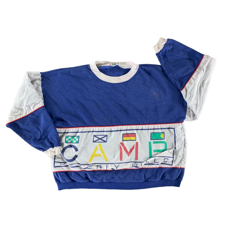 Vintage 1990s Camp Beverly Hills Sweatshirt size OSFA